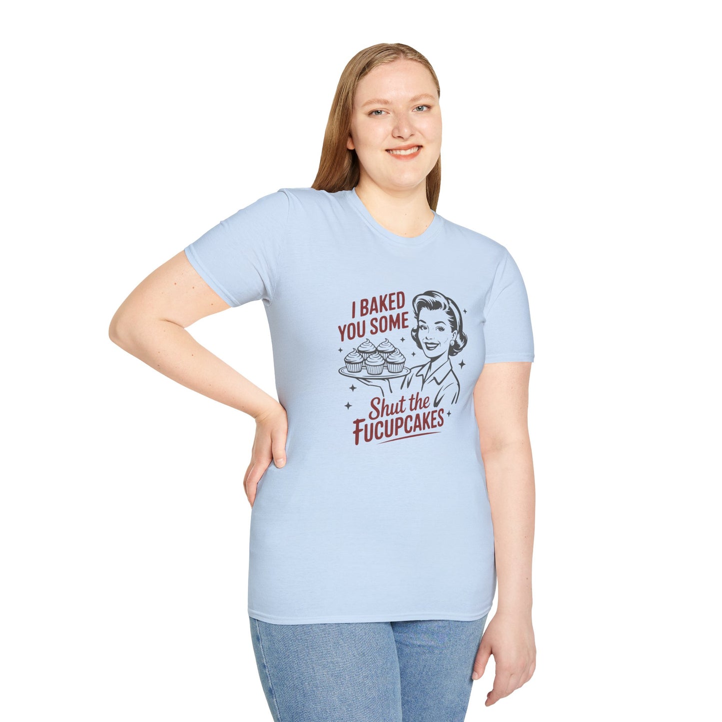 I Baked You Some — 'Shut the Fucupcakes' Retro Graphic Tee
