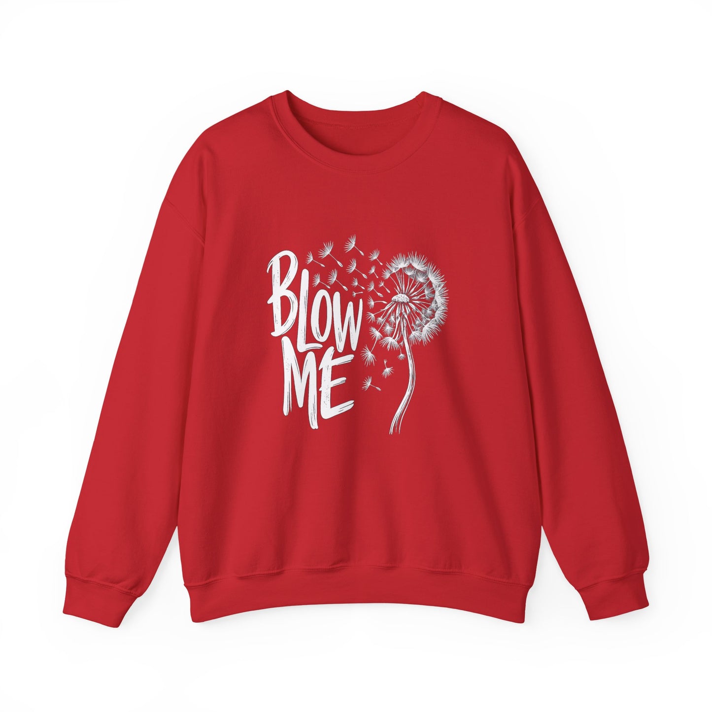 Crewneck Sweatshirt - "Blow Me" Dandelion Graphic