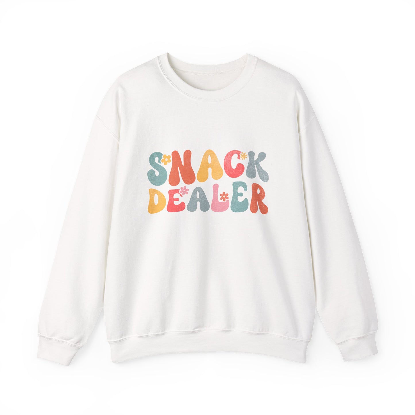 Sweatshirt — "Snack Dealer" Retro Colorful Graphic Crewneck
