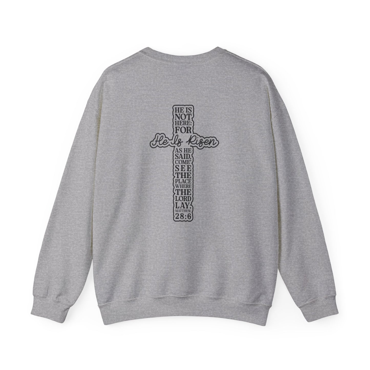 Crewneck Sweatshirt — “A Lot Can Happen in 3 Days” Christian Easter Cross Pullover