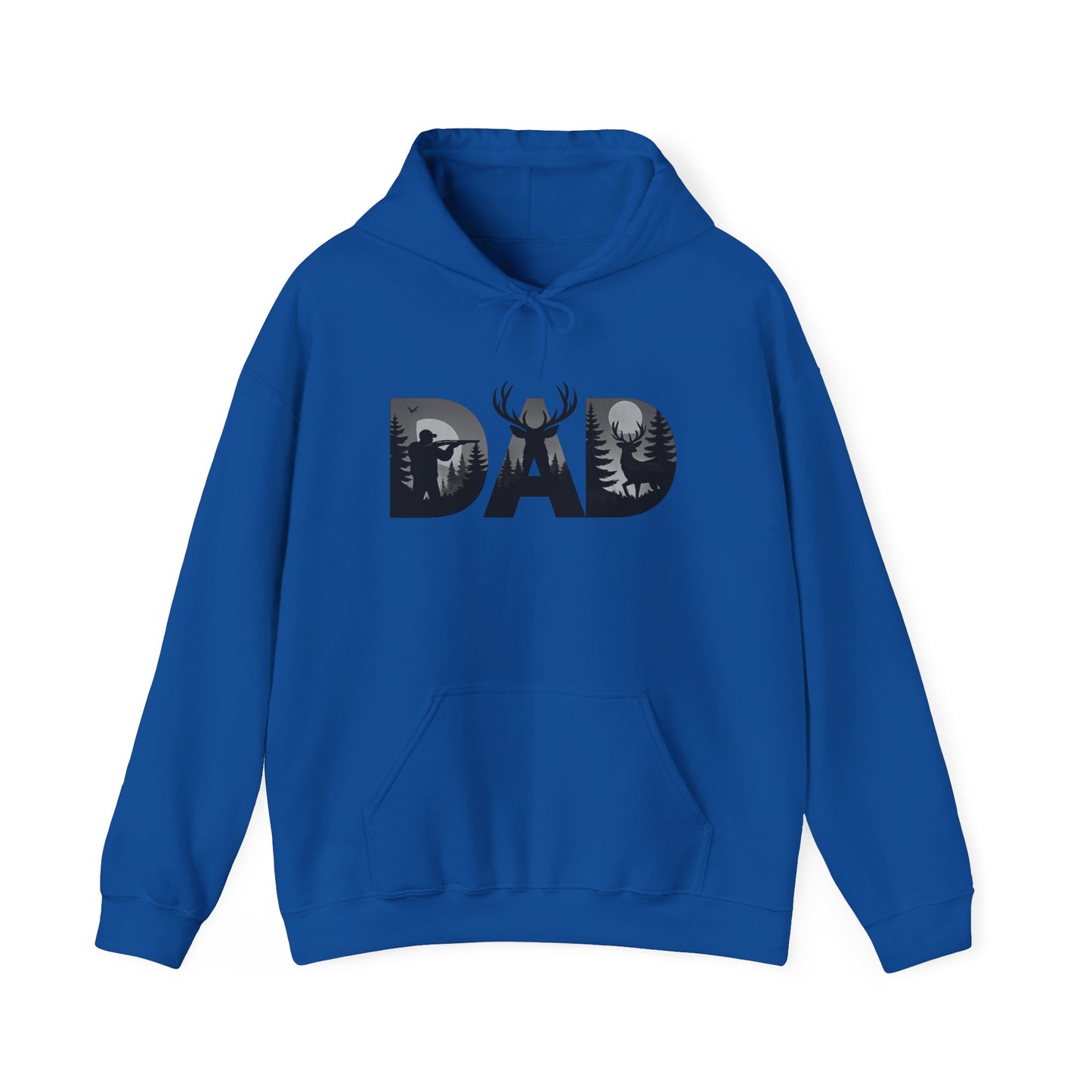 Dad Hunting Graphic Hoodie — Deer Silhouette Outdoorsman Father’s Day Sweatshirt