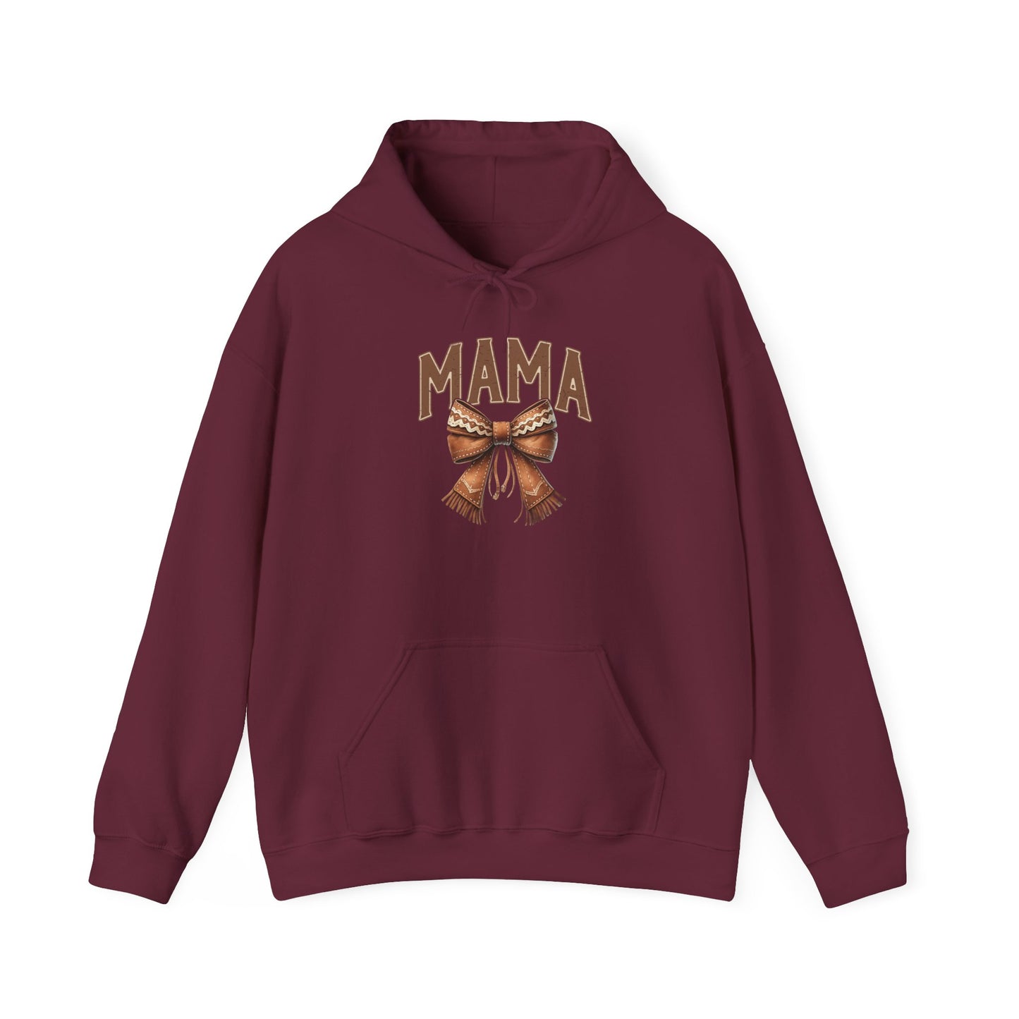 Mama Leopard Bow Hoodie – Trendy Mom Pullover for Mother’s Day & Everyday