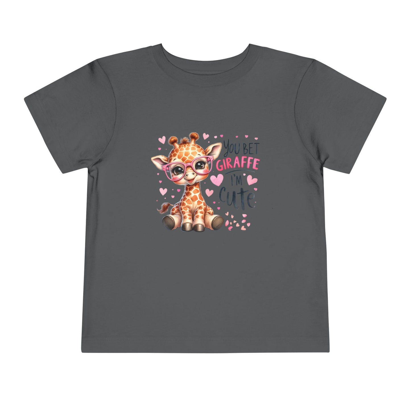 Cute Giraffe Toddler Tee – “You Bet Giraffe I'm Cute” Baby Shirt