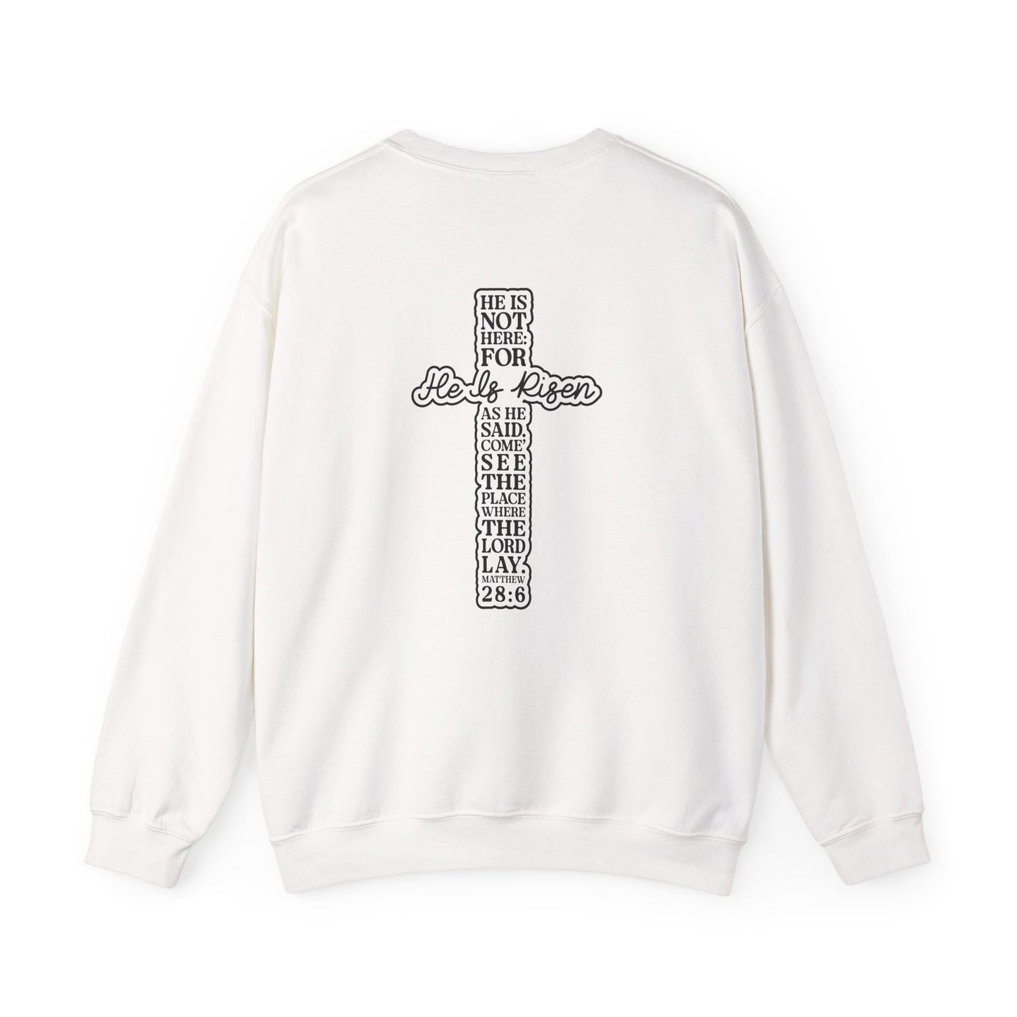 Crewneck Sweatshirt — “A Lot Can Happen in 3 Days” Christian Easter Cross Pullover