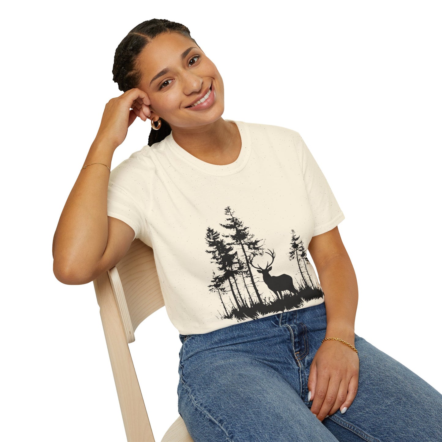 Deer Silhouette Forest T-Shirt