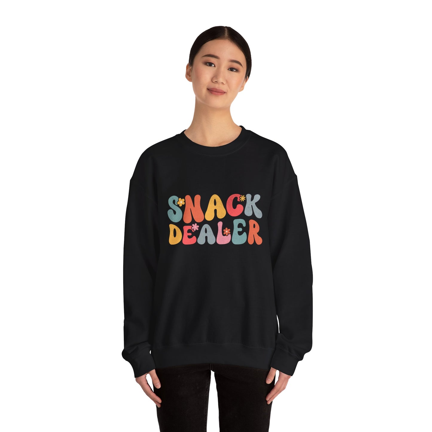 Sweatshirt — "Snack Dealer" Retro Colorful Graphic Crewneck