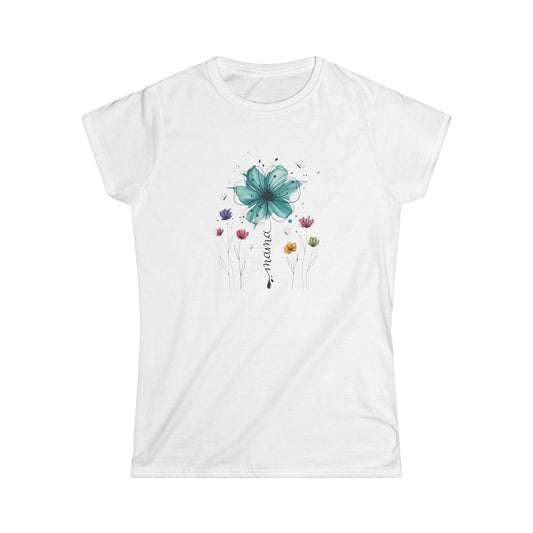 Floral Dreamcatcher Tee — "Breathe" Women's Softstyle T‑Shirt