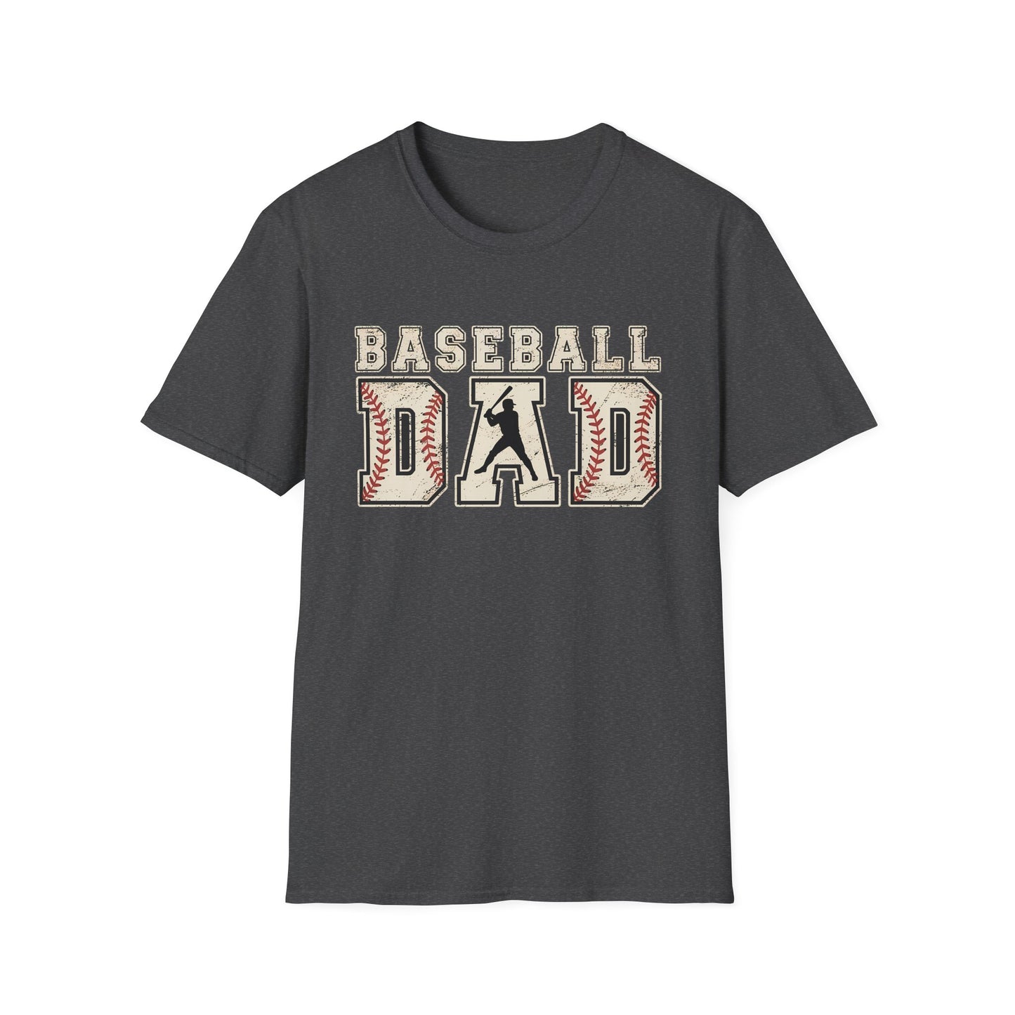 Baseball Dad T-Shirt — Vintage Stitch Sports Tee for Baseball Fathers