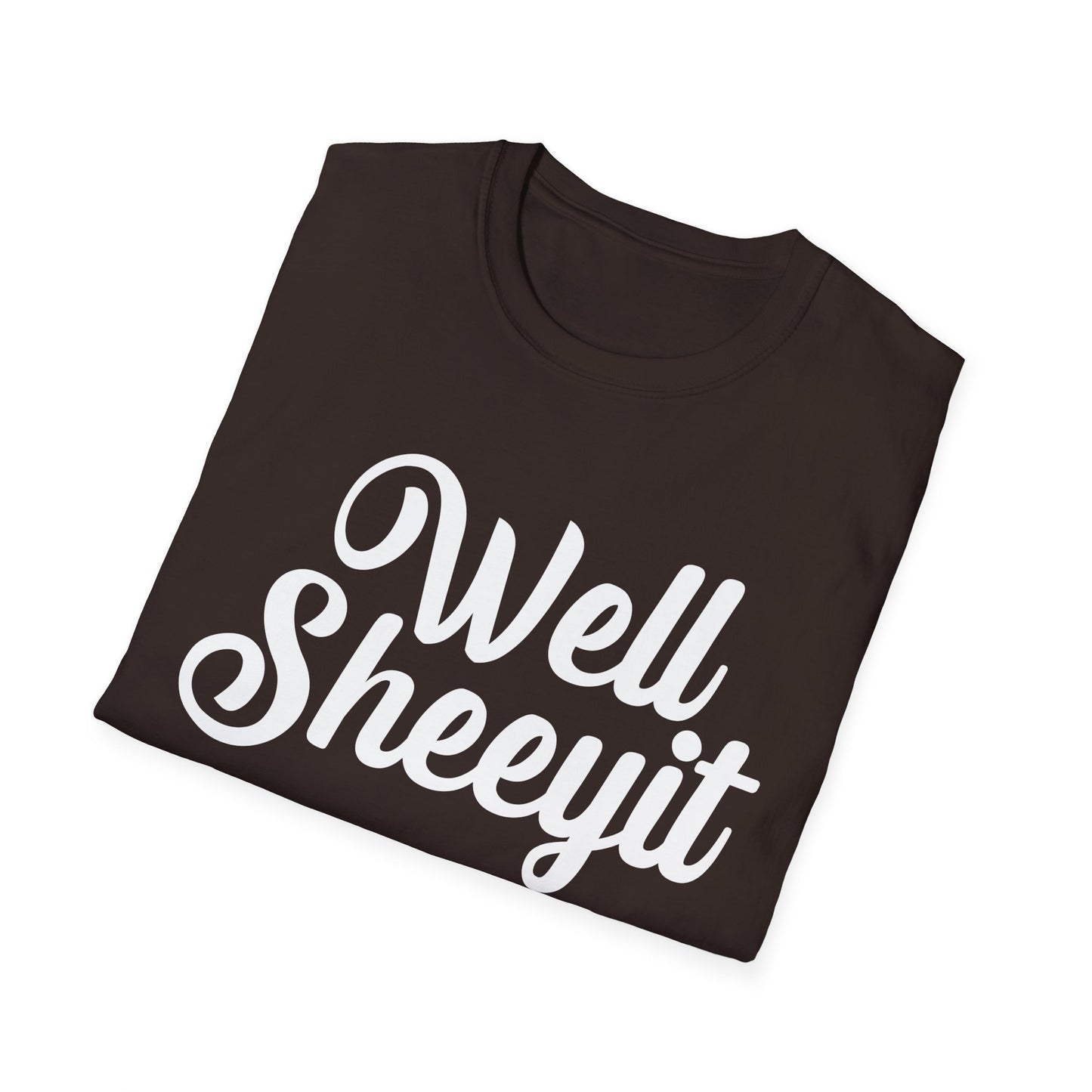 "Well Sheeyit" Retro Script Funny Graphic Tee