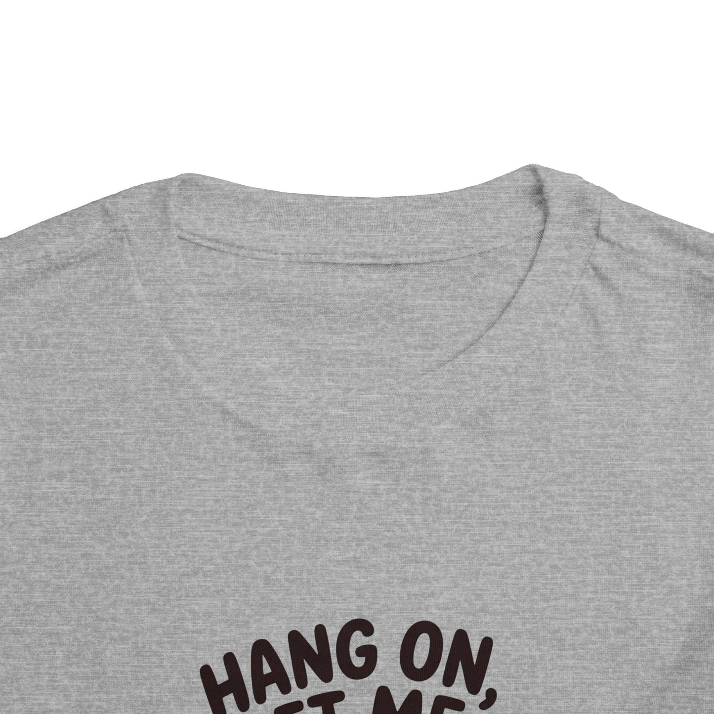 Toddler Tee — Cute Bunny "Hang On, Let Me Overthink This" Funny Kids Shirt