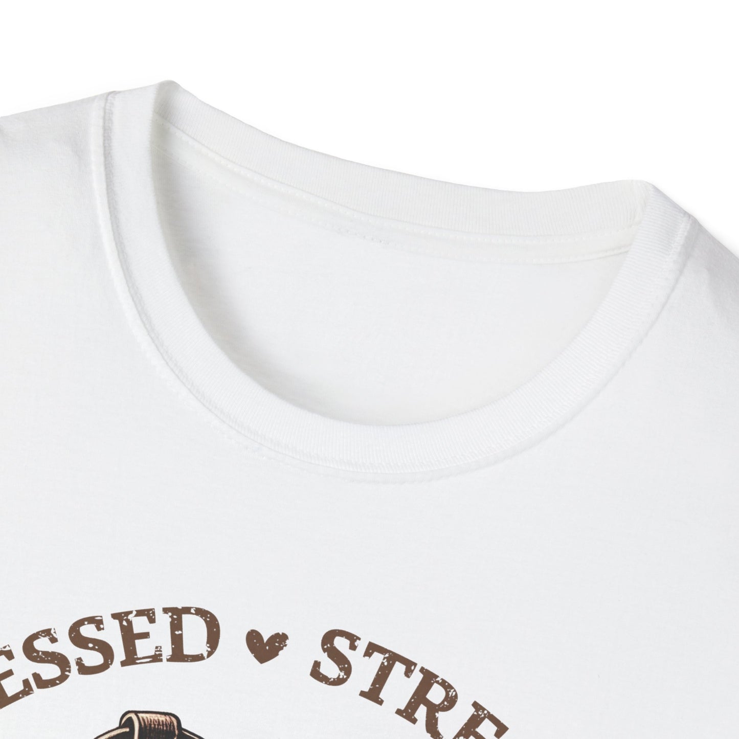 Blessed Stressed and Cowboy Obsessed T-Shirt — Western Cowboy Boots Graphic Tee