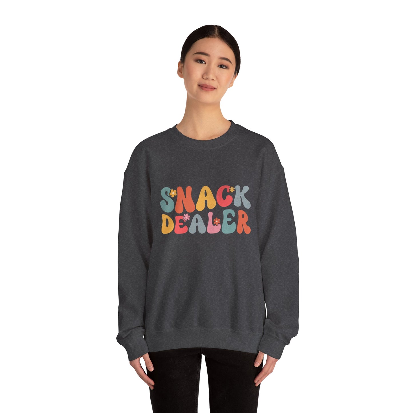 Sweatshirt — "Snack Dealer" Retro Colorful Graphic Crewneck