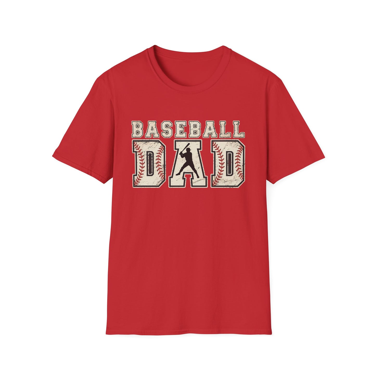 Baseball Dad T-Shirt — Vintage Stitch Sports Tee for Baseball Fathers