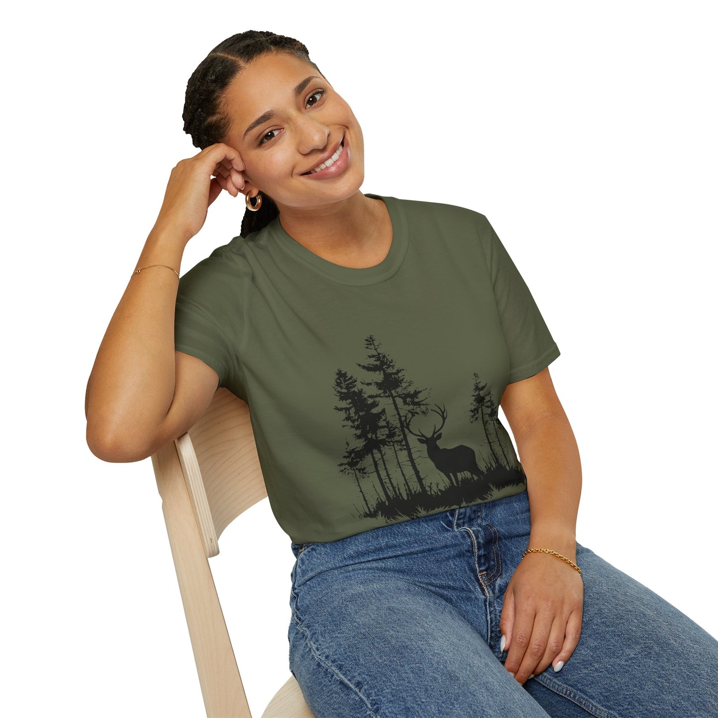 Deer Silhouette Forest T-Shirt