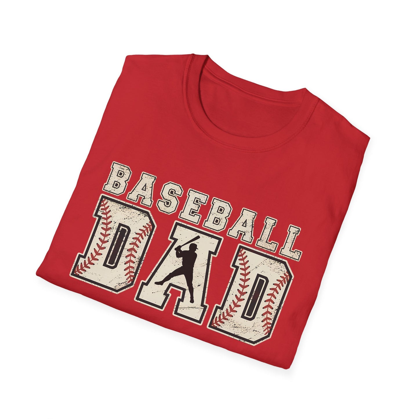 Baseball Dad T-Shirt — Vintage Stitch Sports Tee for Baseball Fathers