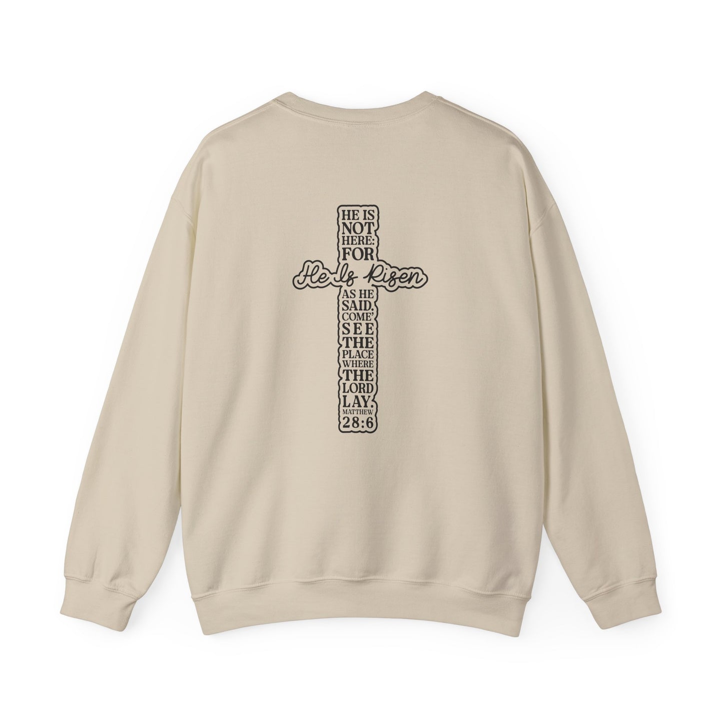 Crewneck Sweatshirt — “A Lot Can Happen in 3 Days” Christian Easter Cross Pullover
