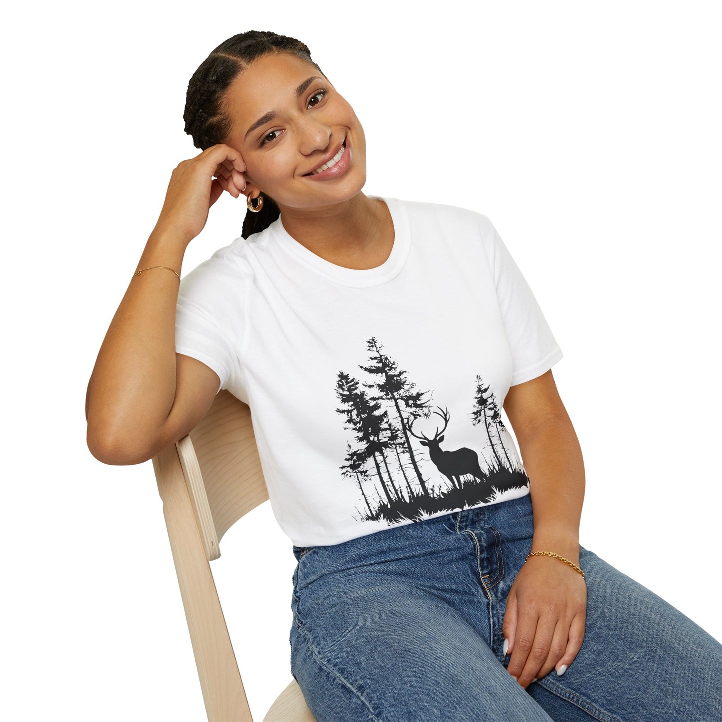 Deer Silhouette Forest T-Shirt