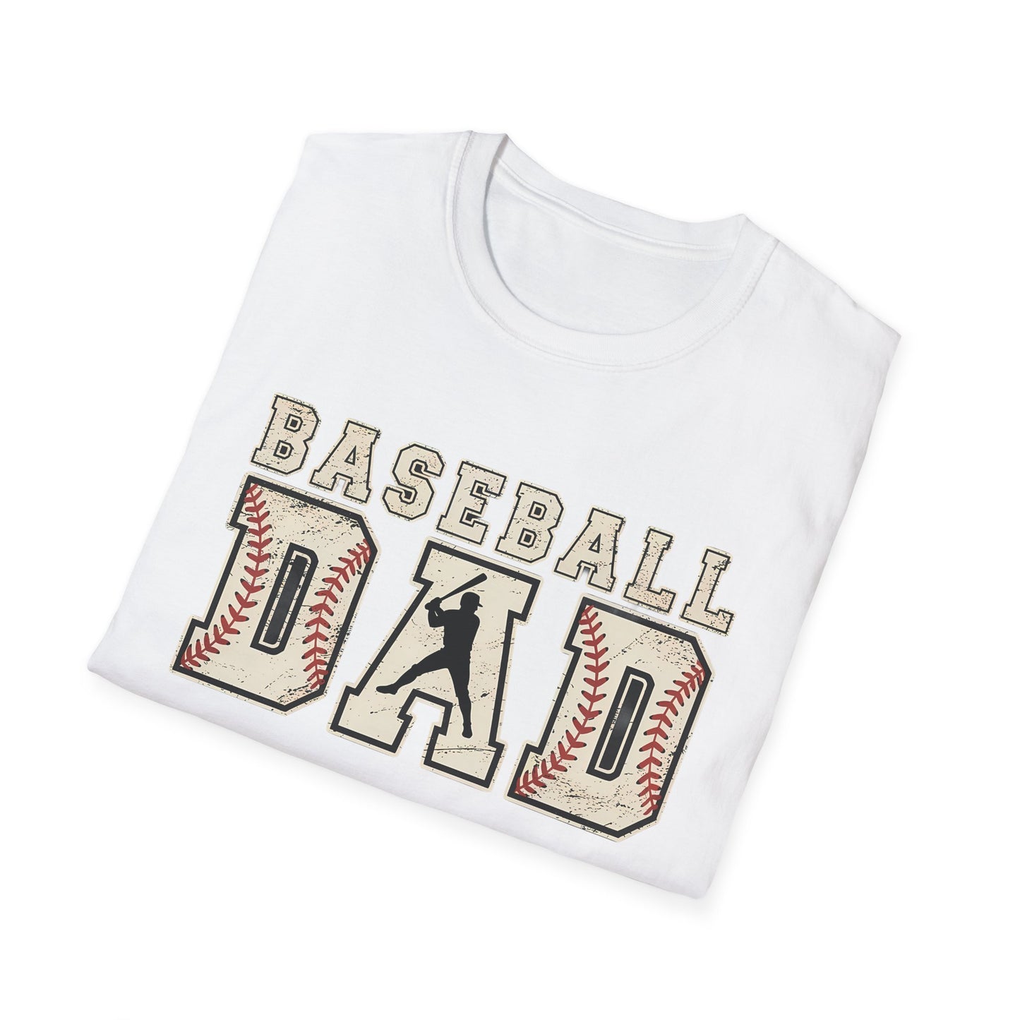 Baseball Dad T-Shirt — Vintage Stitch Sports Tee for Baseball Fathers