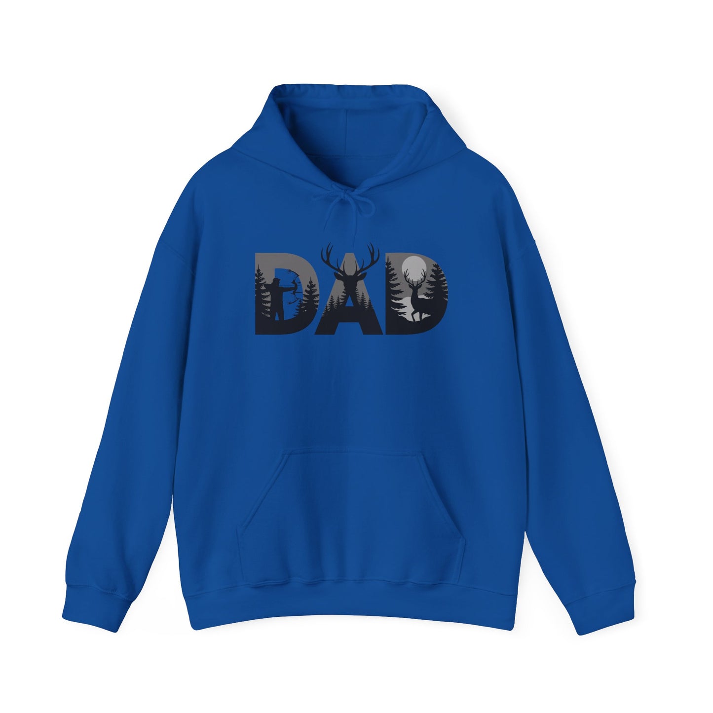 Dad Deer Silhouette Hoodie – Rustic Hunting Father’s Day Sweatshirt