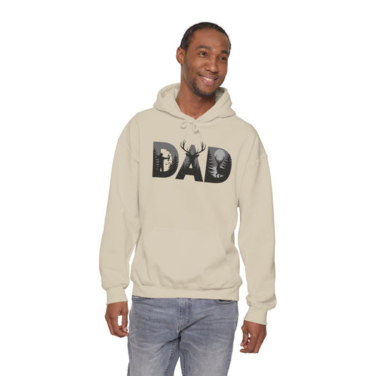 Dad Deer Silhouette Hoodie – Rustic Hunting Father’s Day Sweatshirt