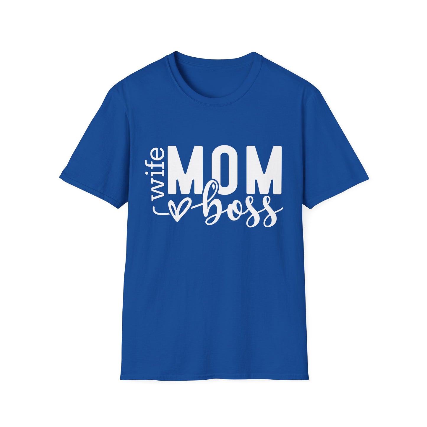 Mom Boss Wife T-Shirt – Funny Mom Life Graphic Tee, Mother's Day Gift
