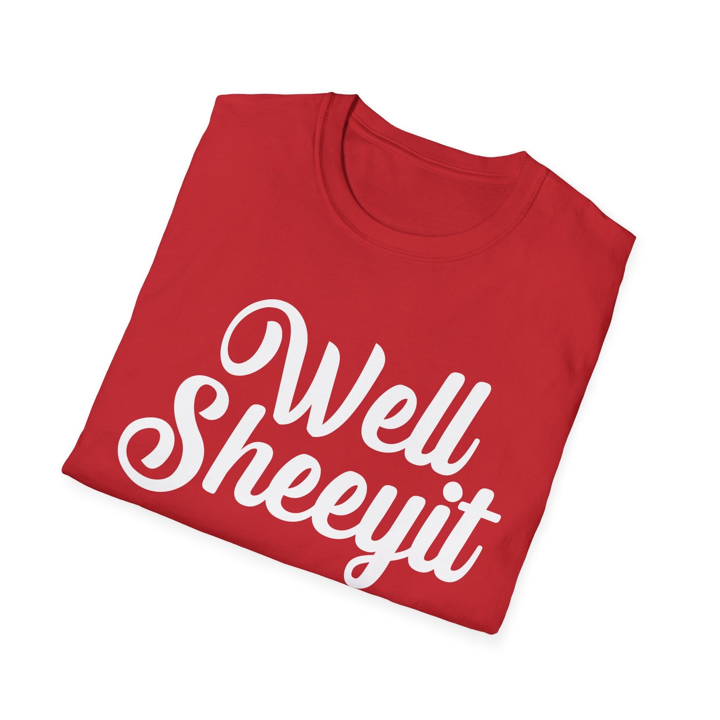 "Well Sheeyit" Retro Script Funny Graphic Tee
