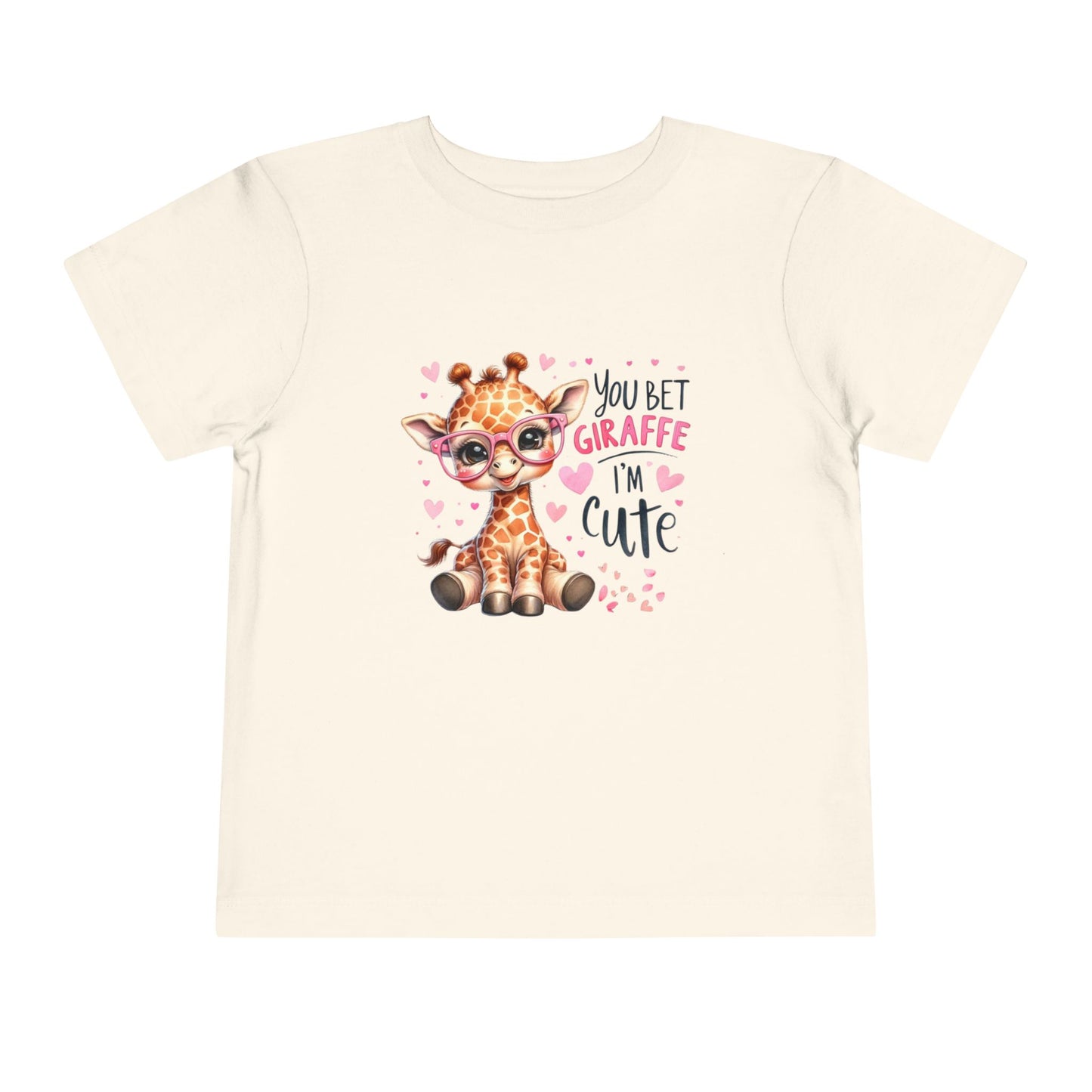 Cute Giraffe Toddler Tee – “You Bet Giraffe I'm Cute” Baby Shirt