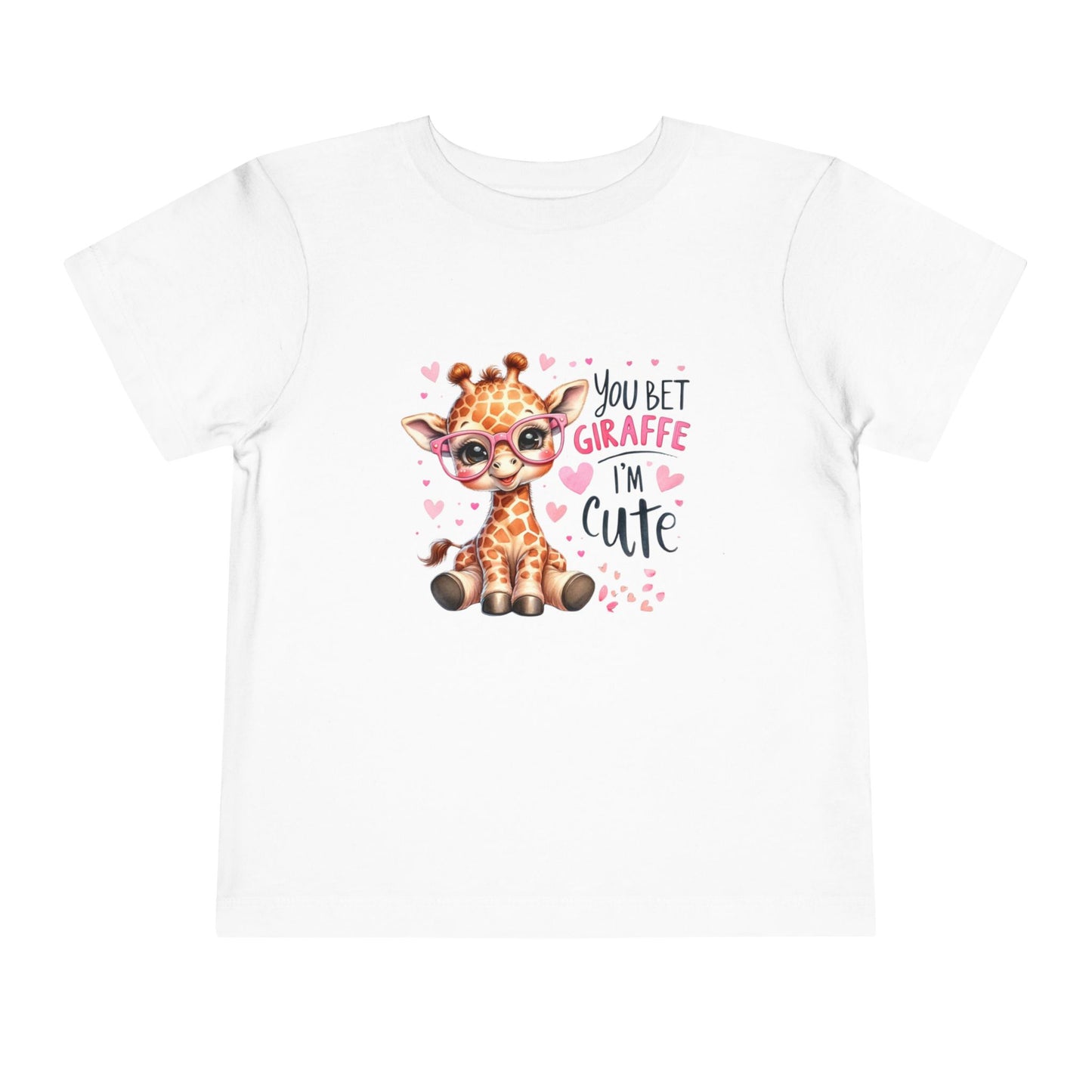 Cute Giraffe Toddler Tee – “You Bet Giraffe I'm Cute” Baby Shirt
