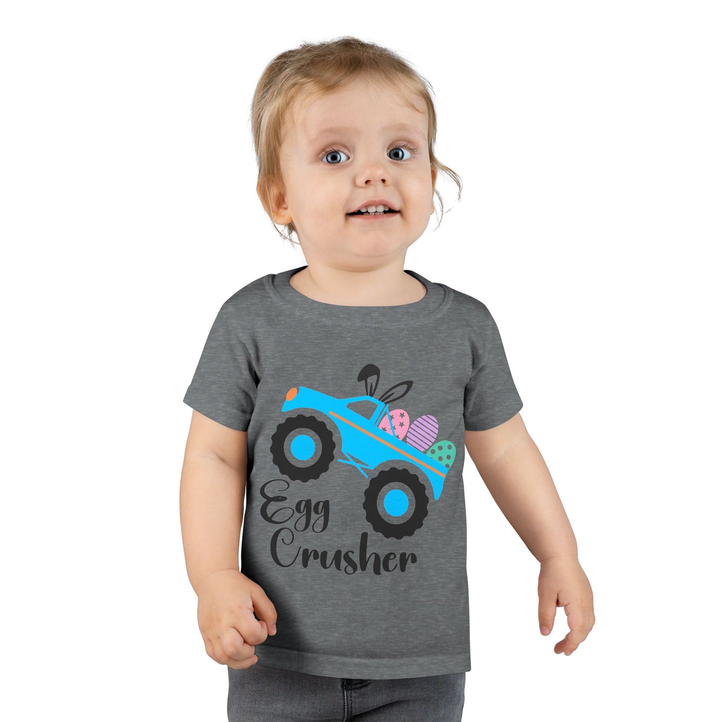 Toddler T-Shirt — "Egg Crusher" Monster Truck Easter Shirt