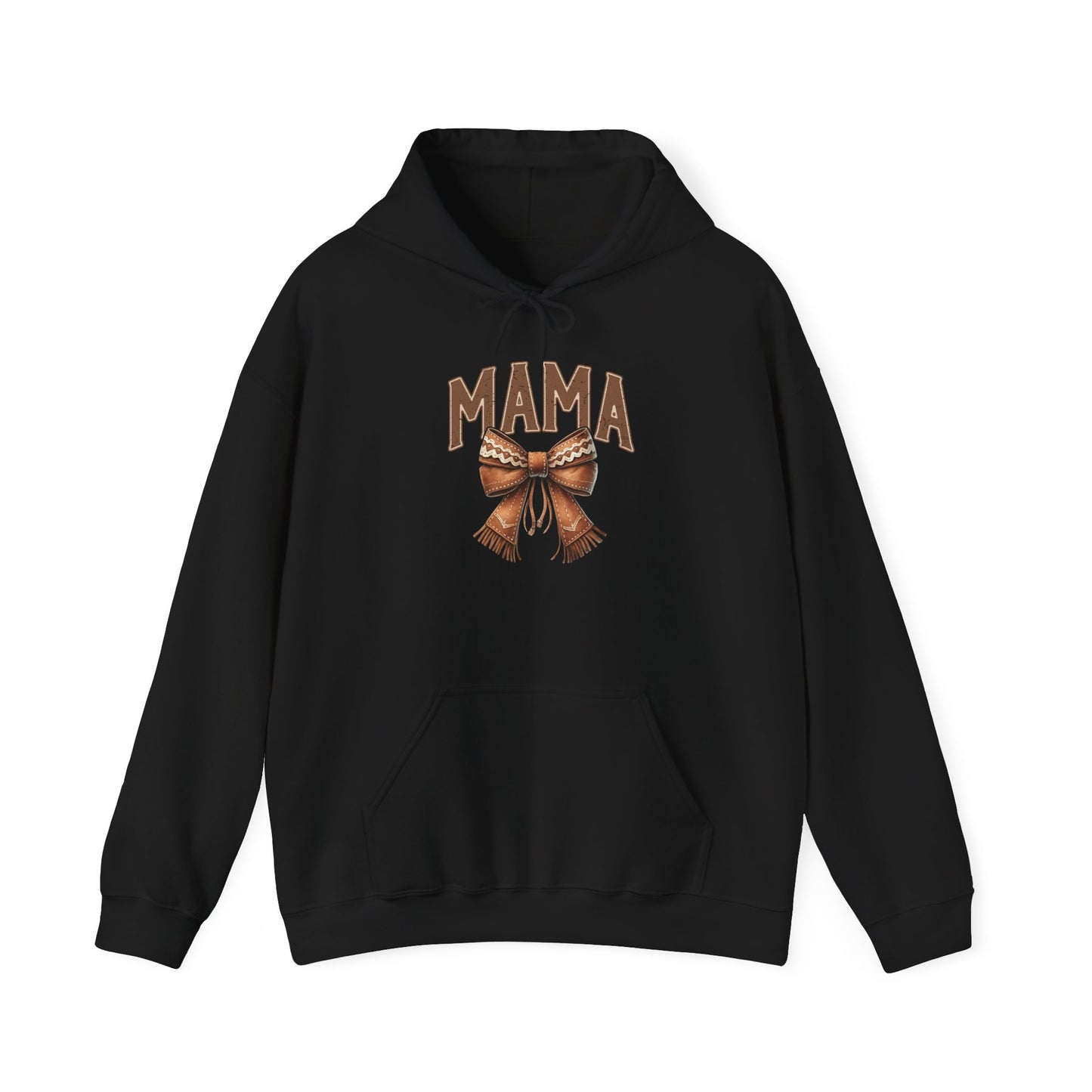 Mama Leopard Bow Hoodie – Trendy Mom Pullover for Mother’s Day & Everyday