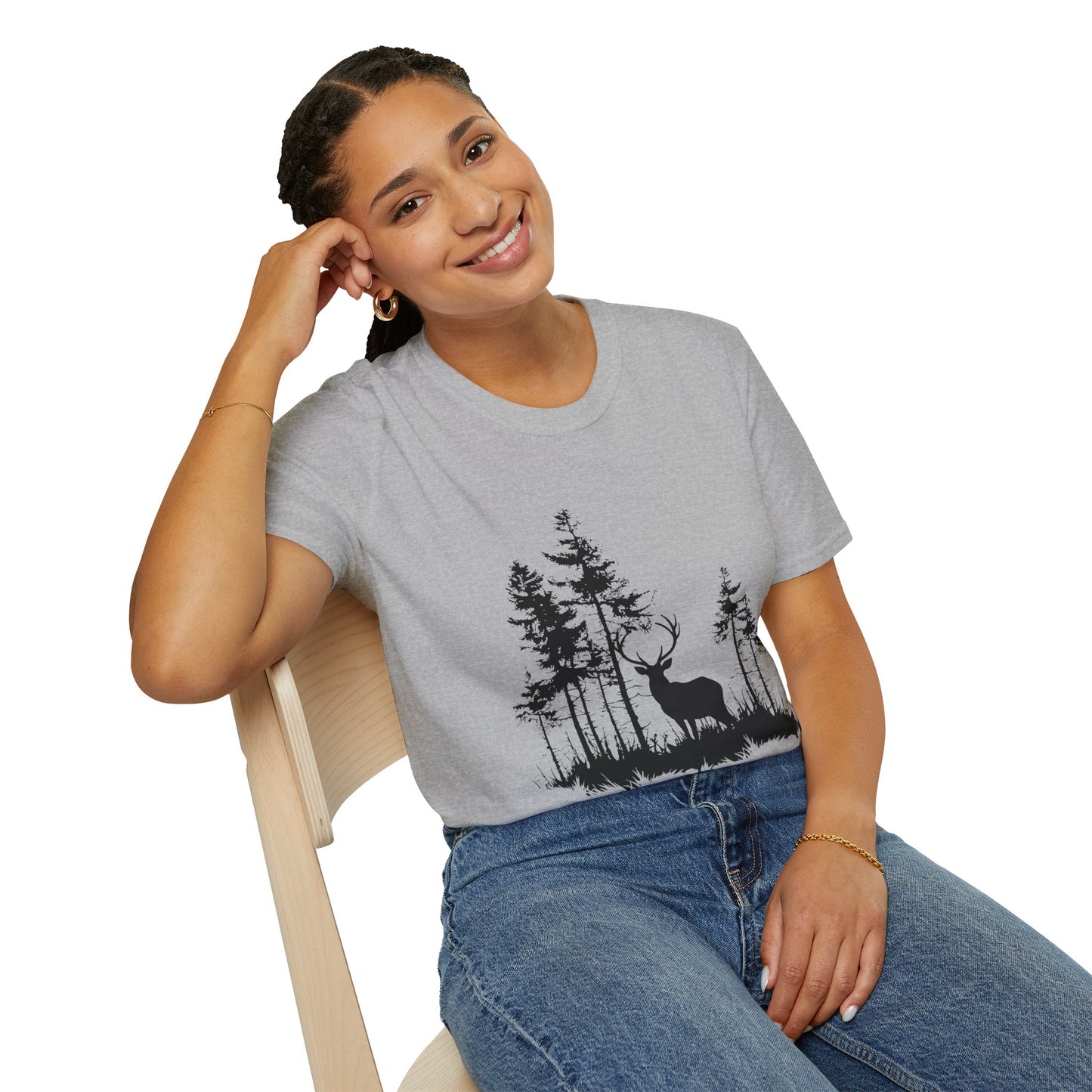 Deer Silhouette Forest T-Shirt