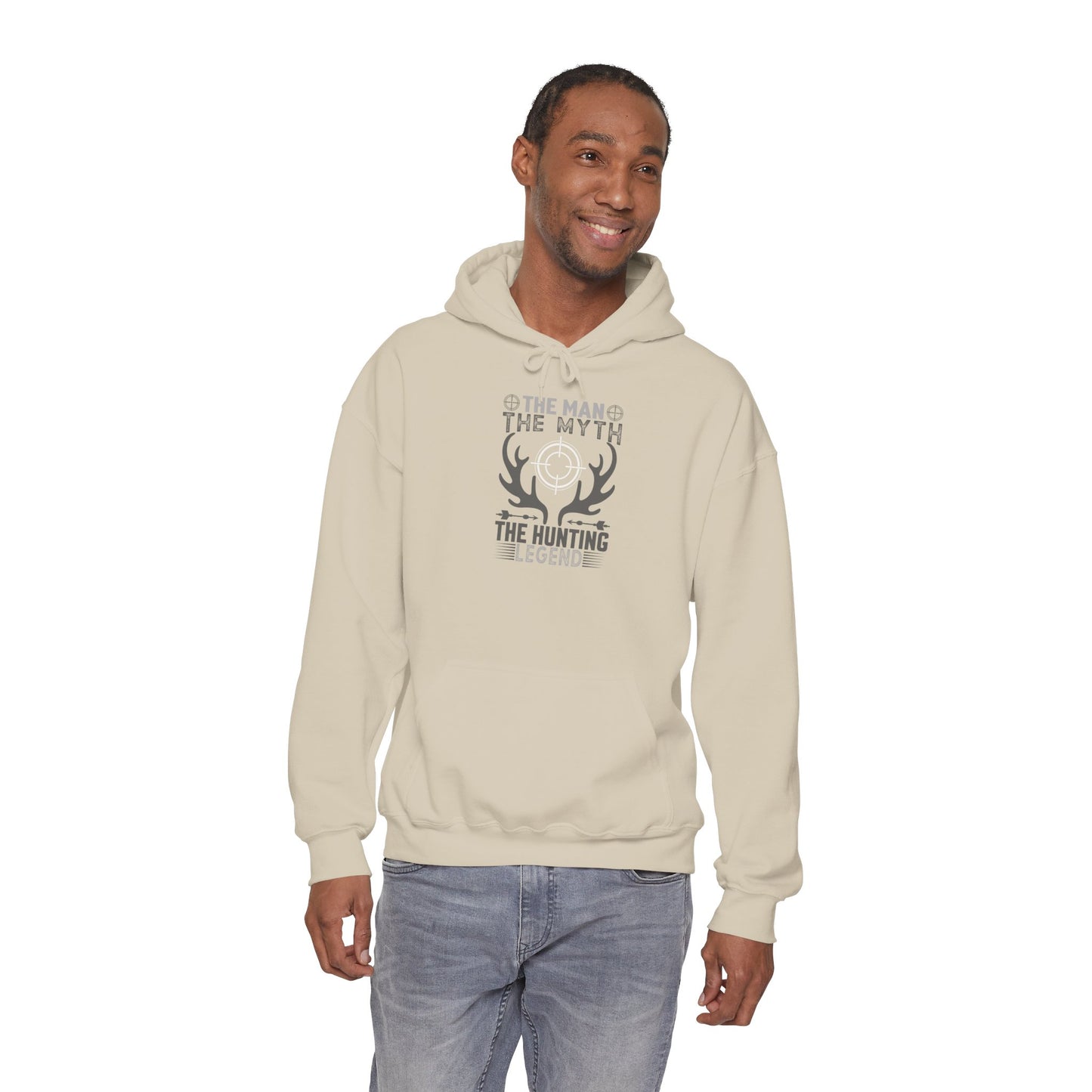 The Man, The Myth, The Legend Hoodie — Target & Antler Graphic Pullover