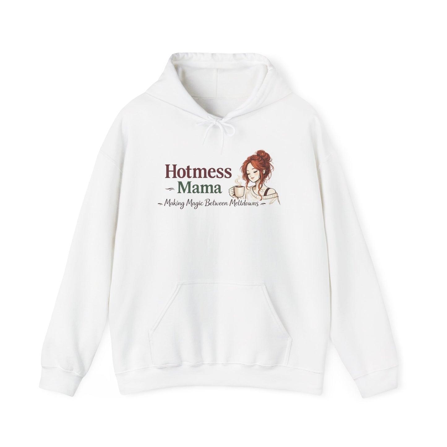 Hotmess Mama Hoodie — 'Making Magic Between Meltdowns' Cozy Mom Sweatshirt
