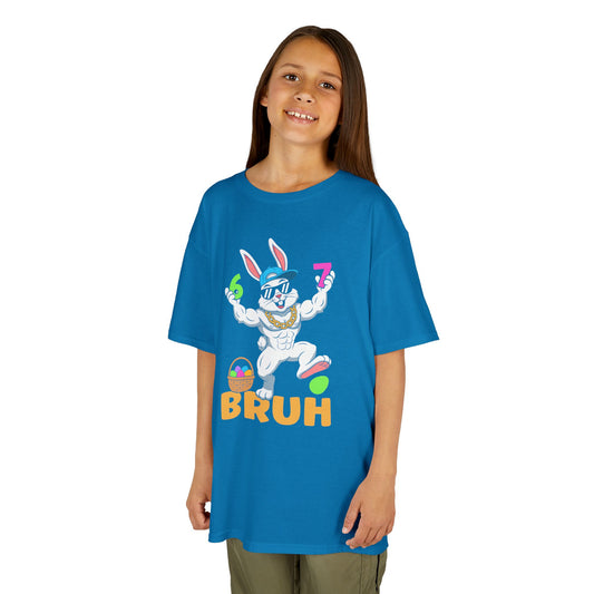 Kids 'Bruh' Dancing Unicorn T‑Shirt — Colorful Playful Tee for Children