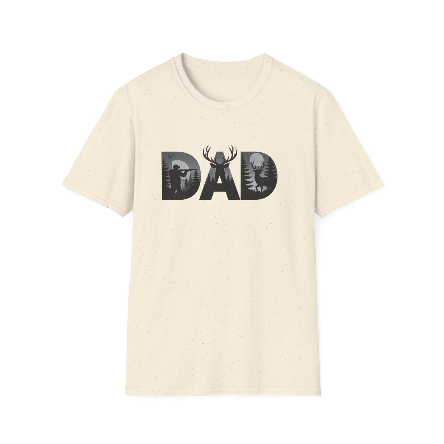 Dad Wildlife Silhouette T-Shirt — Deer Antler Outdoors Father’s Day Tee