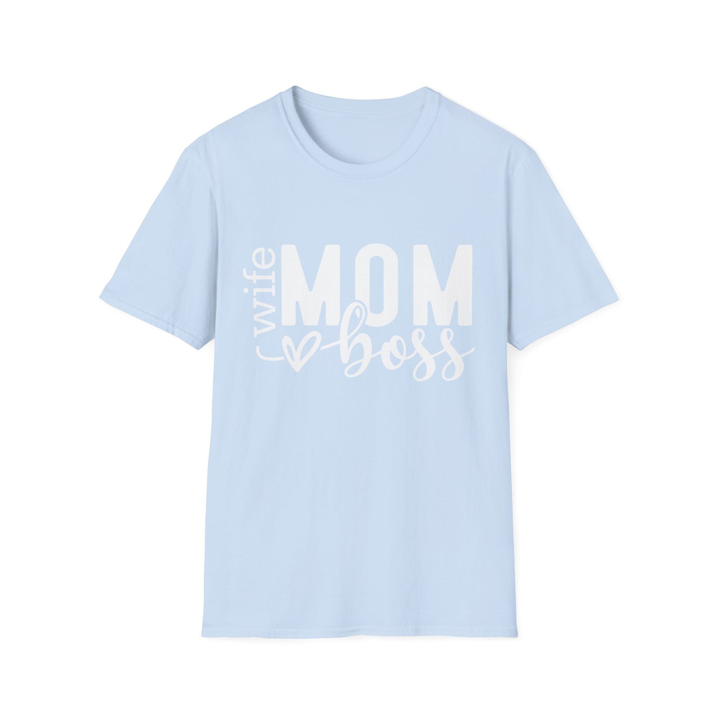 Mom Boss Wife T-Shirt – Funny Mom Life Graphic Tee, Mother's Day Gift