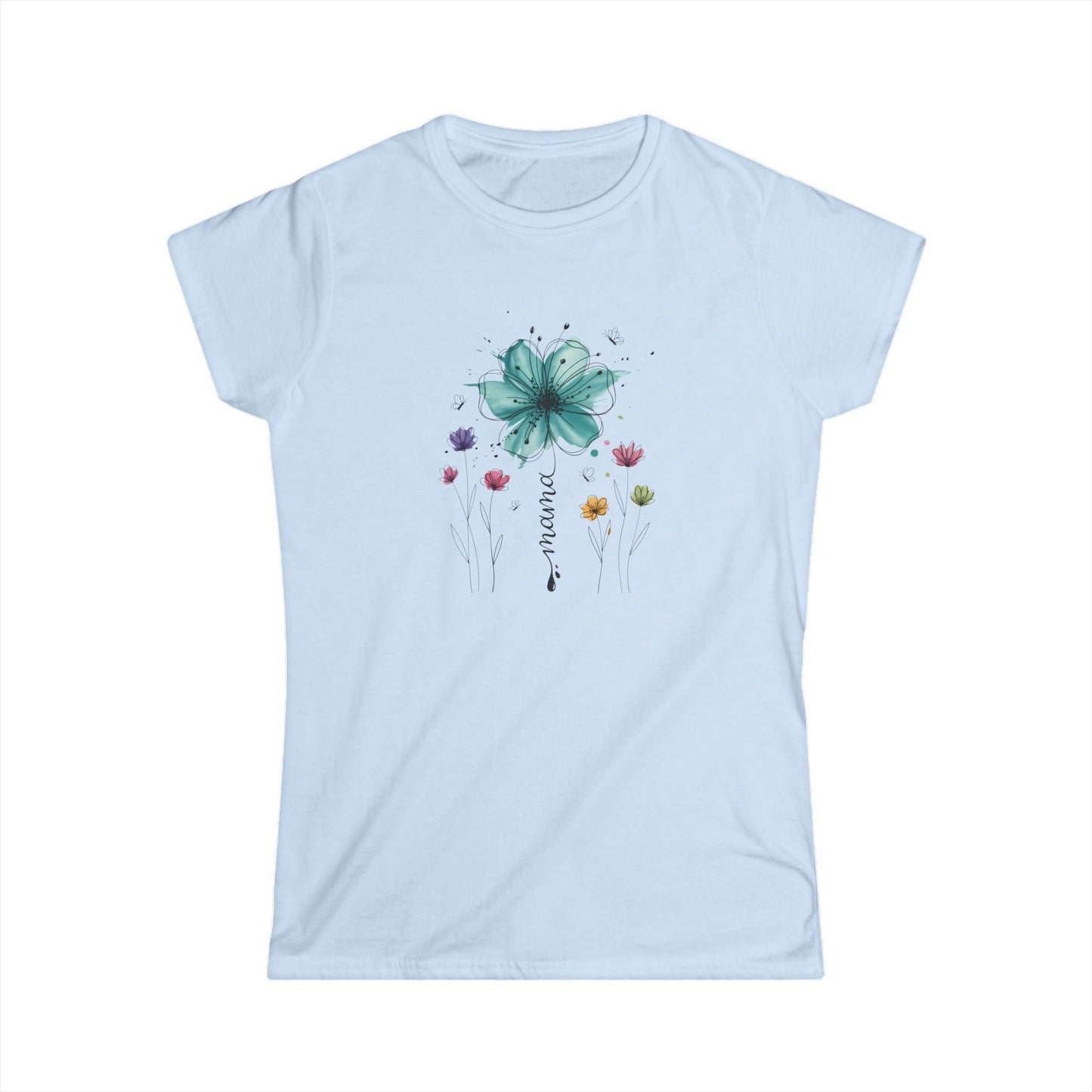 Floral Dreamcatcher Tee — "Breathe" Women's Softstyle T‑Shirt