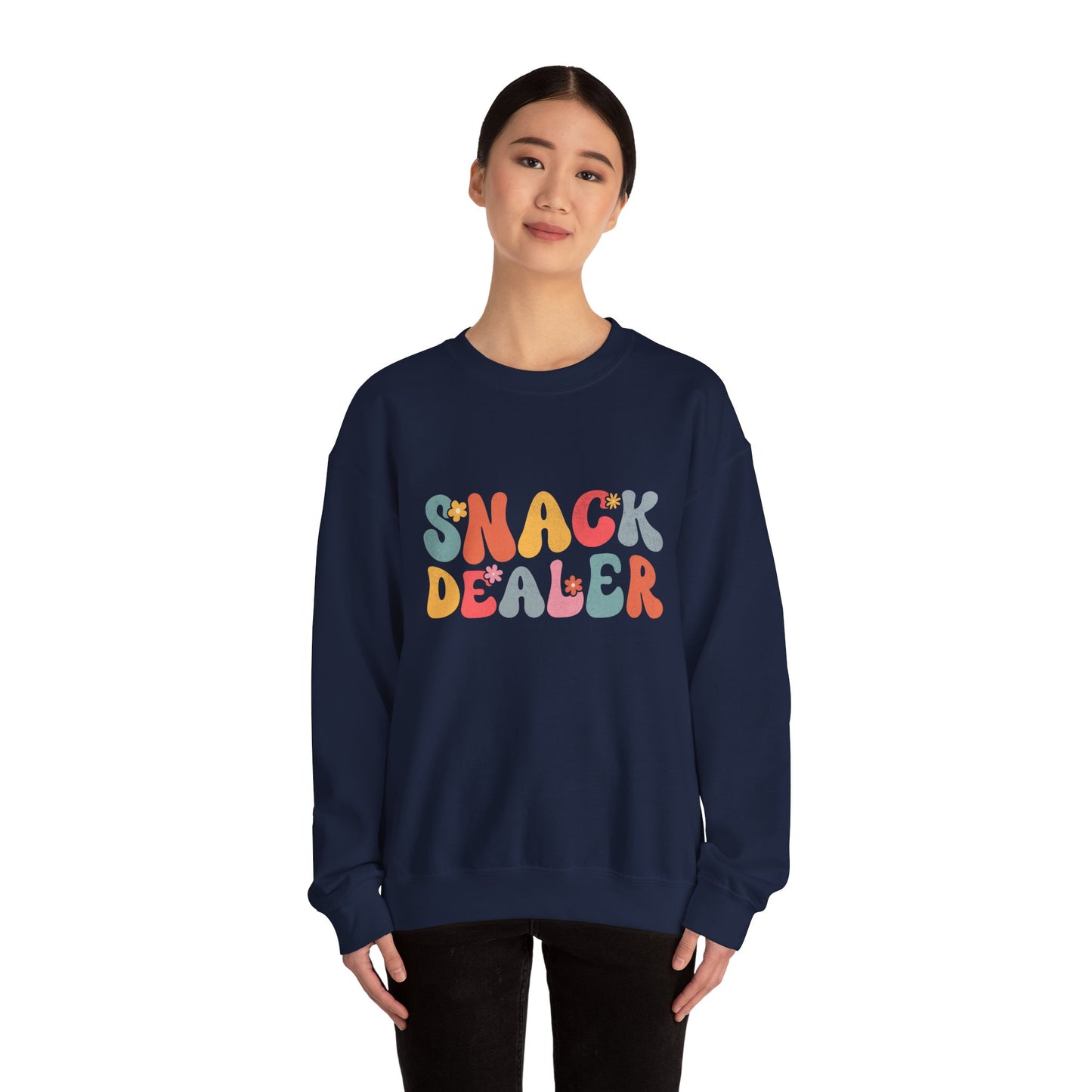 Sweatshirt — "Snack Dealer" Retro Colorful Graphic Crewneck