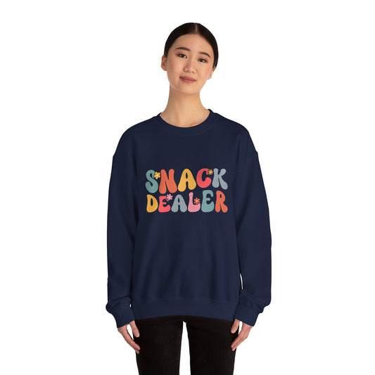 Sweatshirt — "Snack Dealer" Retro Colorful Graphic Crewneck