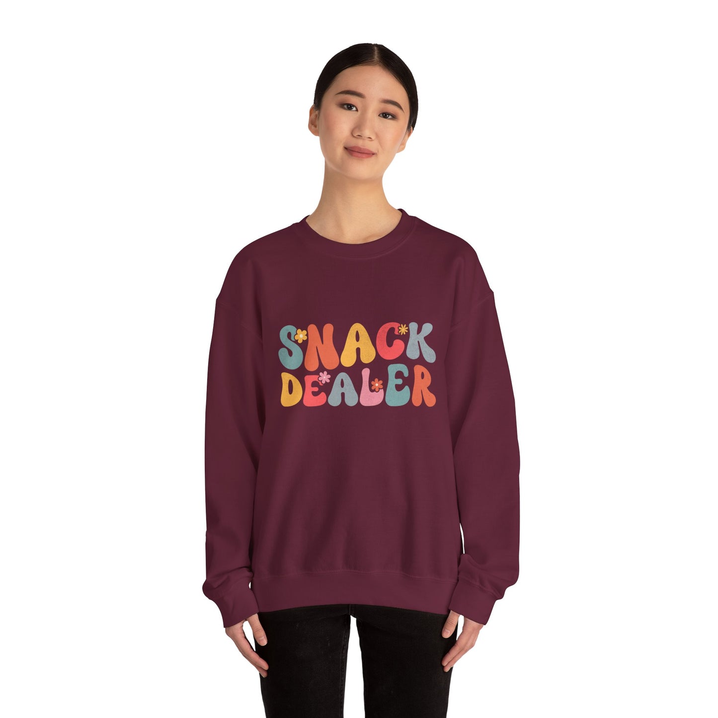 Sweatshirt — "Snack Dealer" Retro Colorful Graphic Crewneck