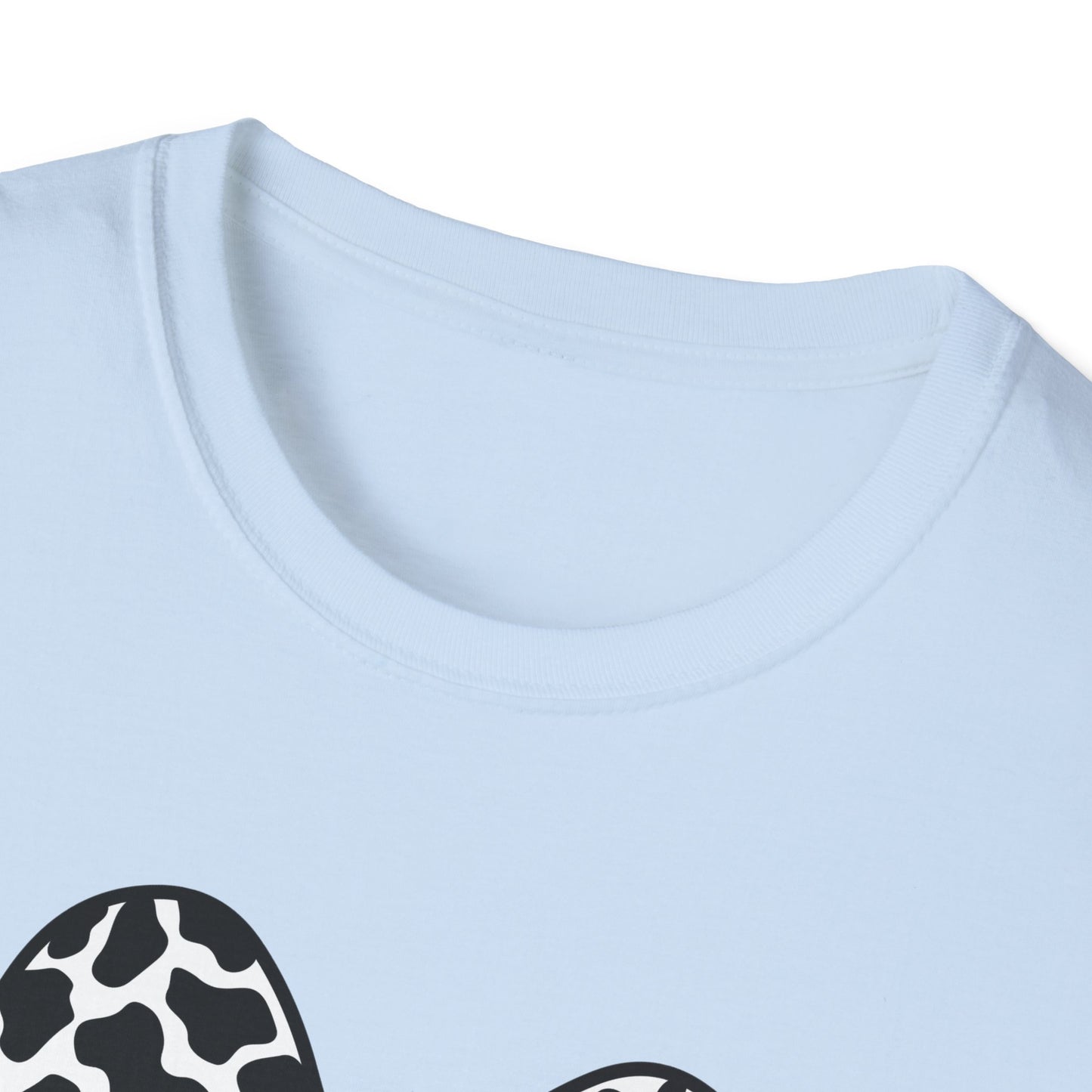 Cow Print Bunny T-Shirt — Easter Bunny Silhouette Tee