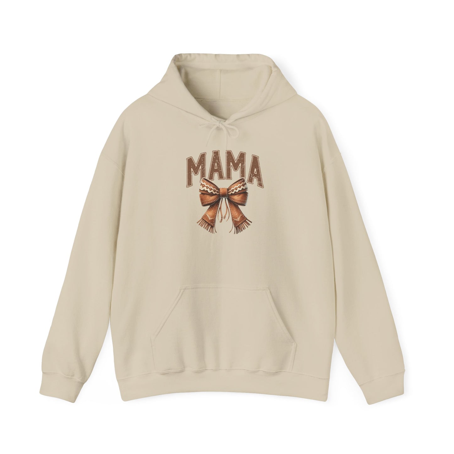 Mama Leopard Bow Hoodie – Trendy Mom Pullover for Mother’s Day & Everyday