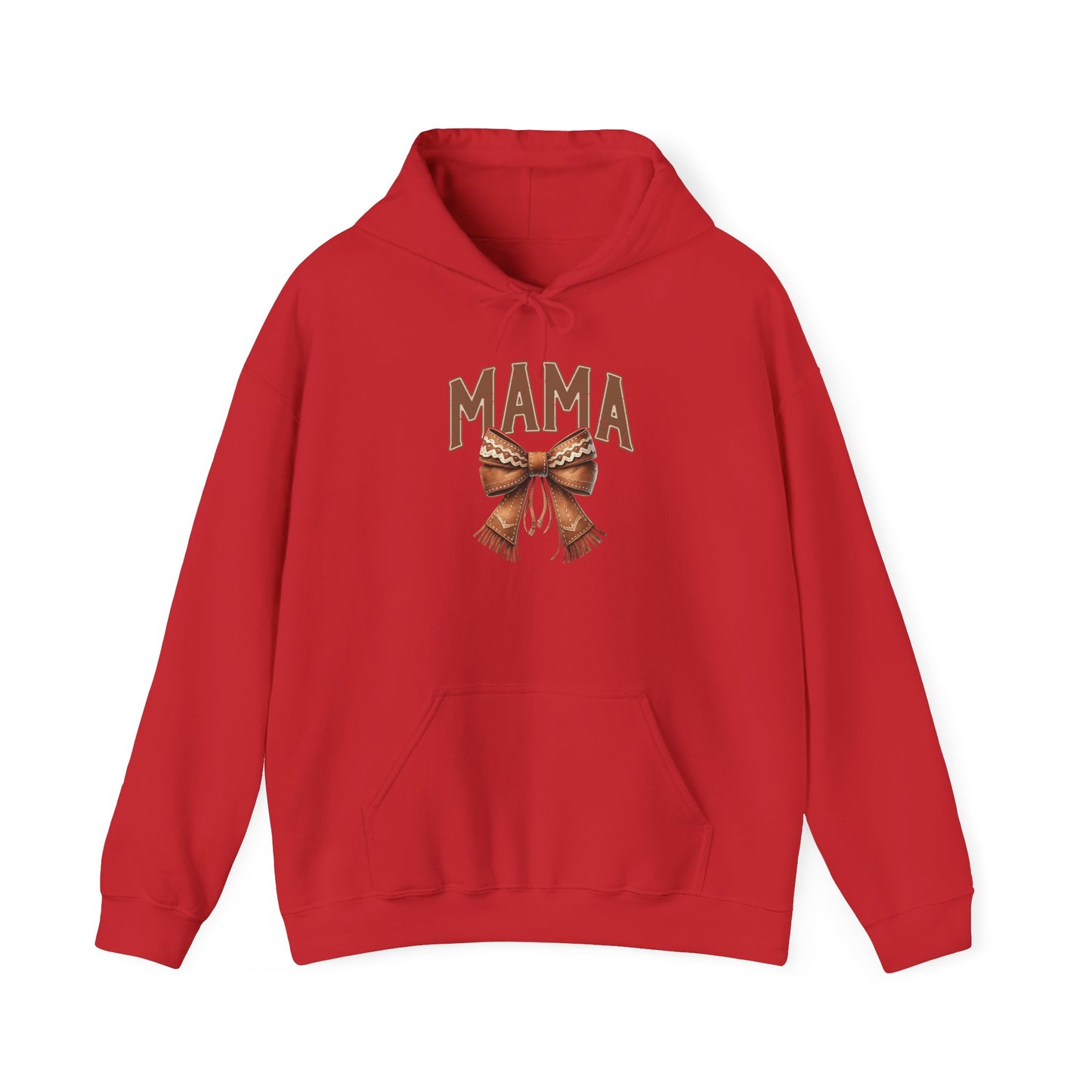 Mama Leopard Bow Hoodie – Trendy Mom Pullover for Mother’s Day & Everyday