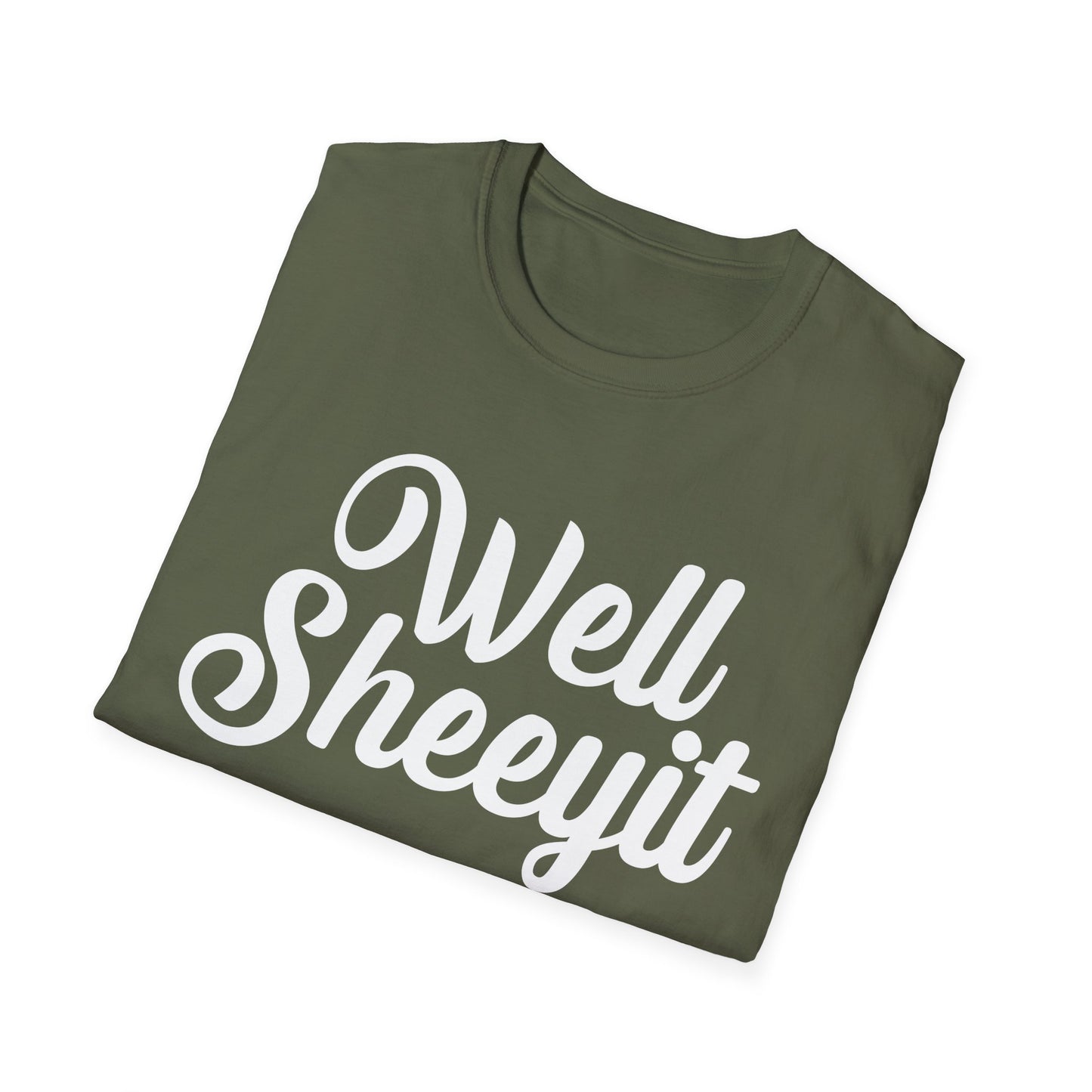 "Well Sheeyit" Retro Script Funny Graphic Tee