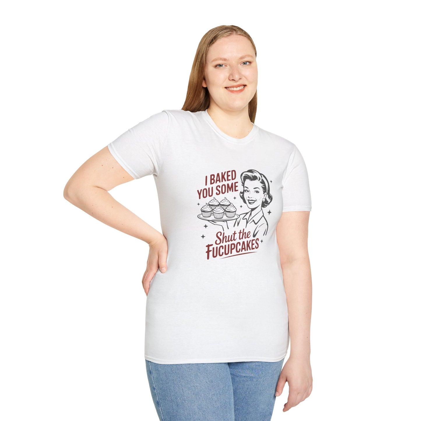I Baked You Some — 'Shut the Fucupcakes' Retro Graphic Tee