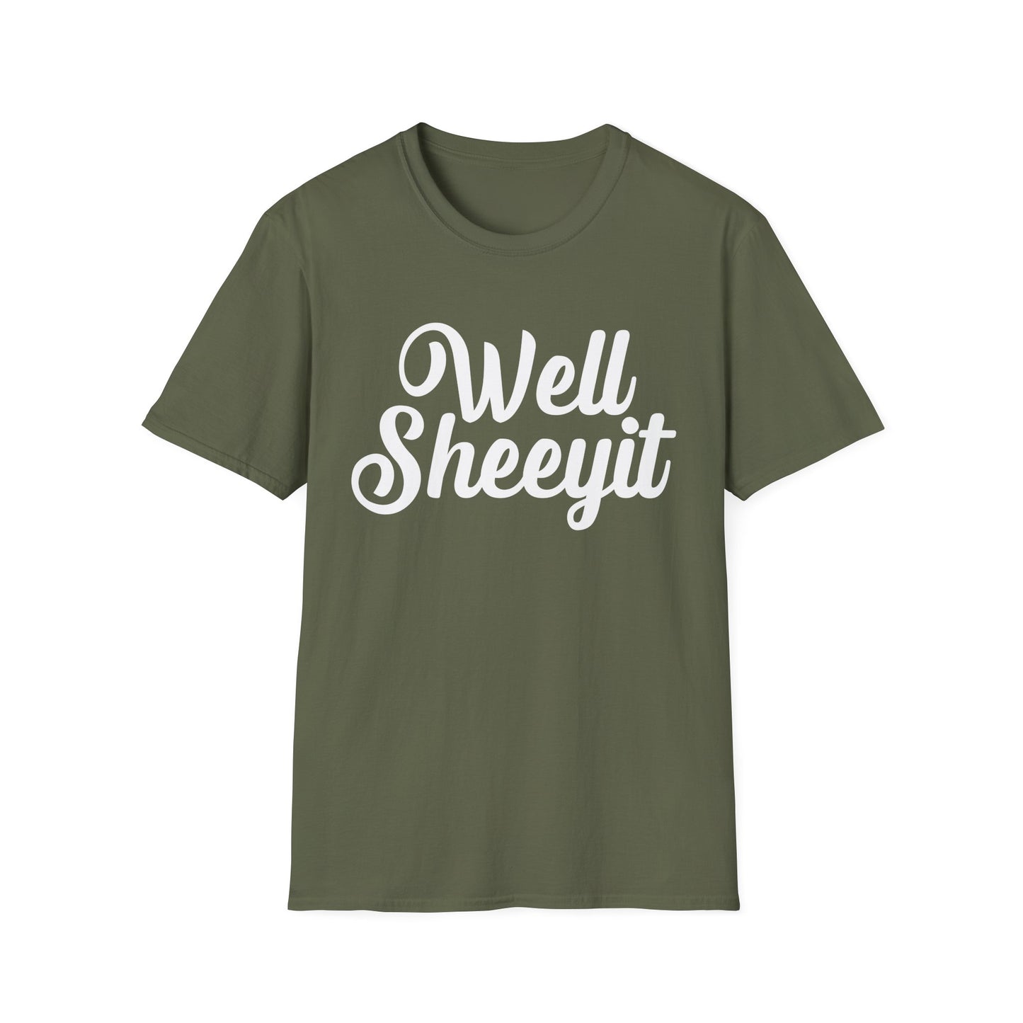 "Well Sheeyit" Retro Script Funny Graphic Tee