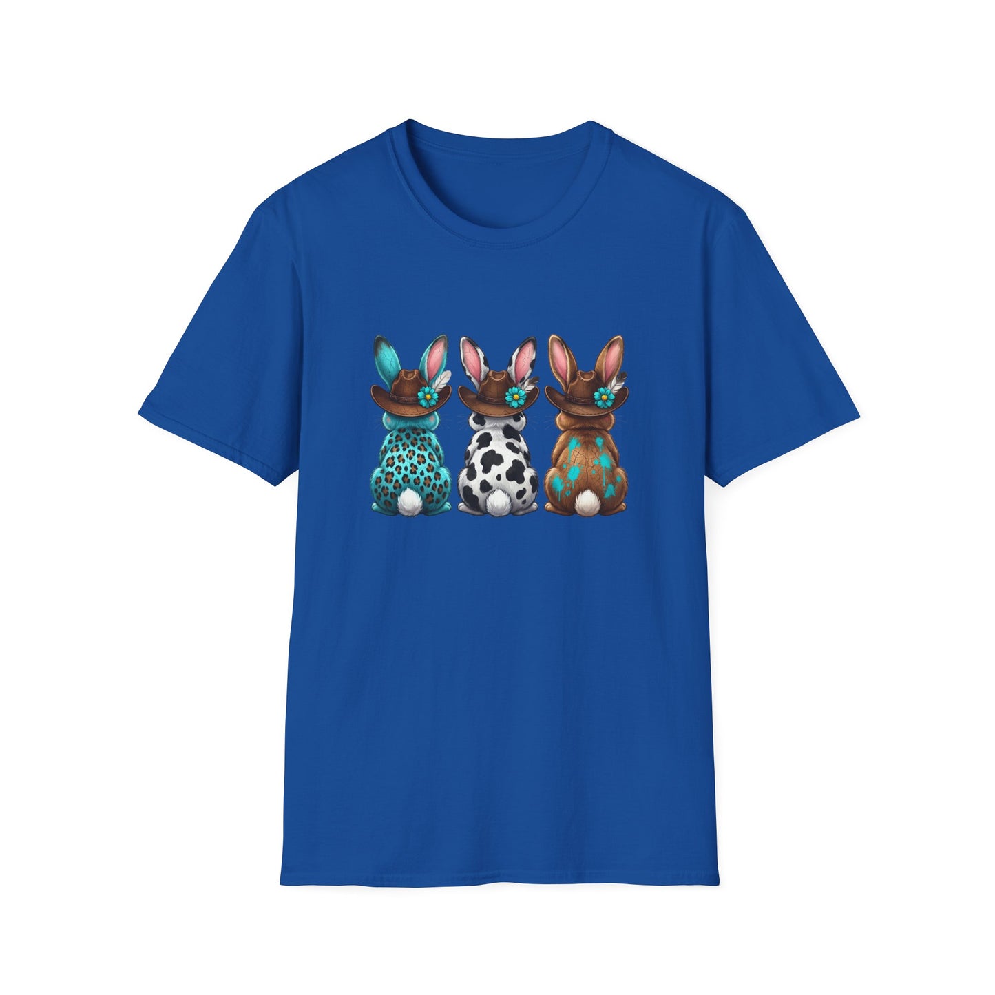 Easter Trio Bunny T-Shirt — Cute Patterned Rabbits Spring Tee