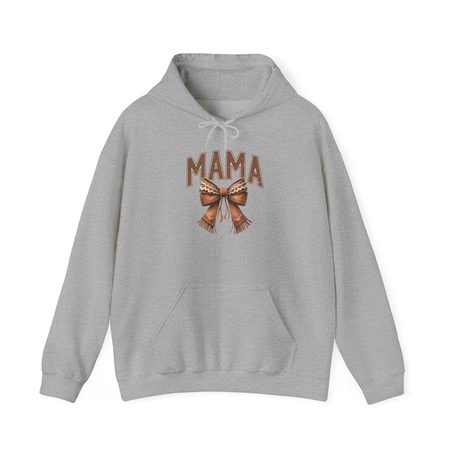 Mama Leopard Bow Hoodie – Trendy Mom Pullover for Mother’s Day & Everyday