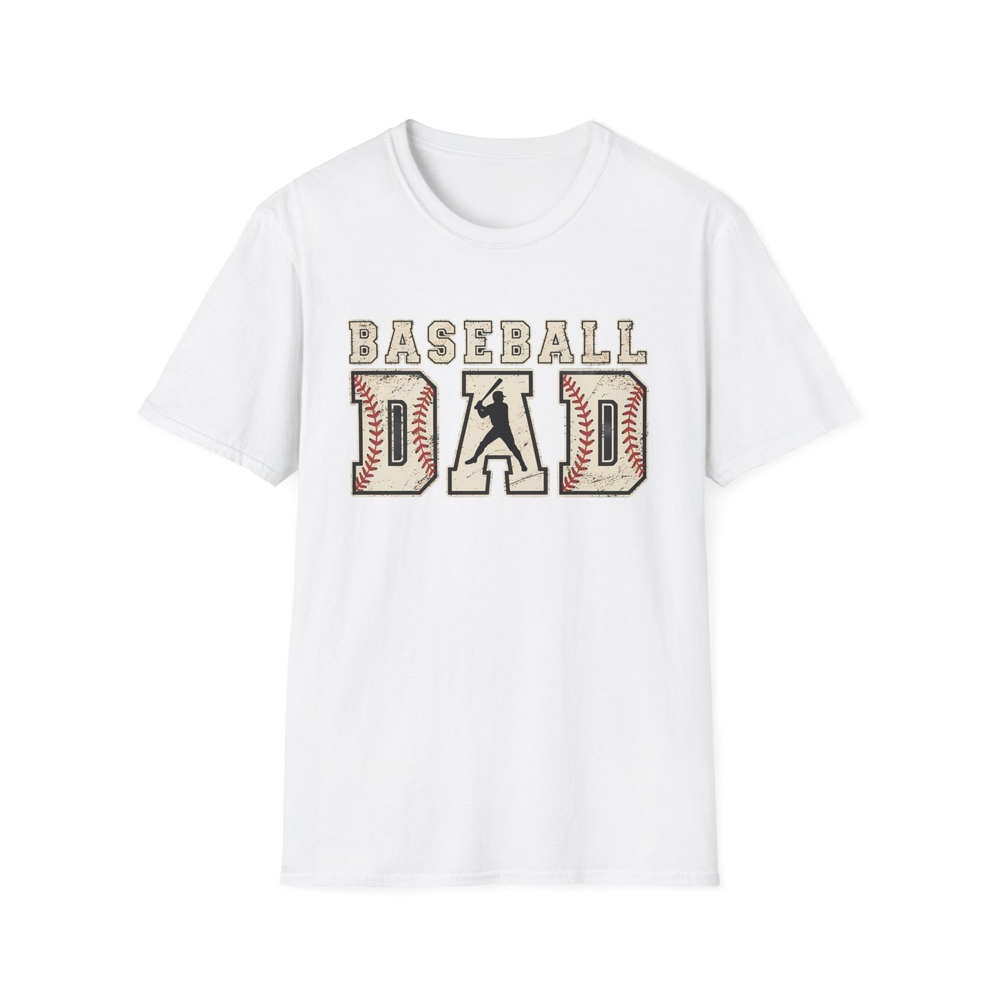 Baseball Dad T-Shirt — Vintage Stitch Sports Tee for Baseball Fathers