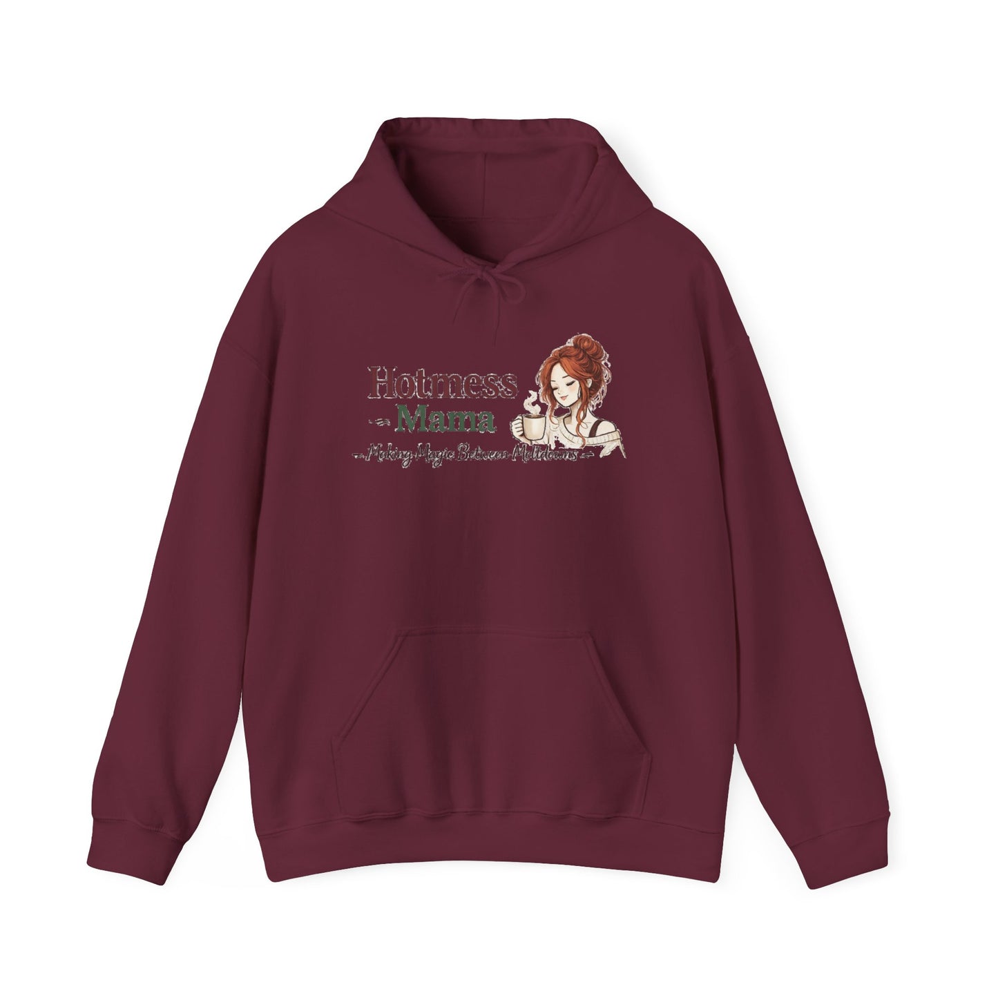 Hotmess Mama Hoodie — 'Making Magic Between Meltdowns' Cozy Mom Sweatshirt